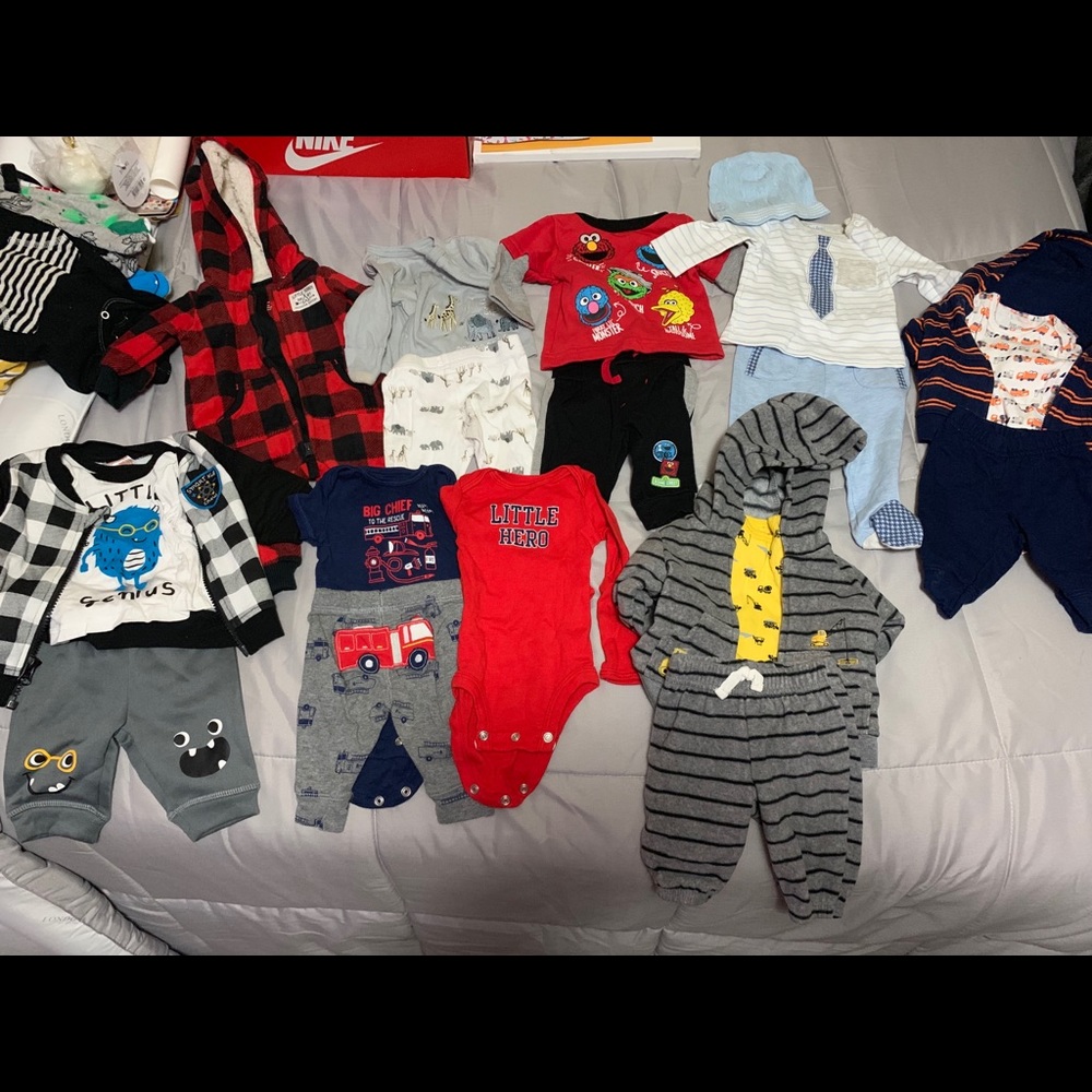 💙INFANT BOY💙 Newborn mix clothes bundle